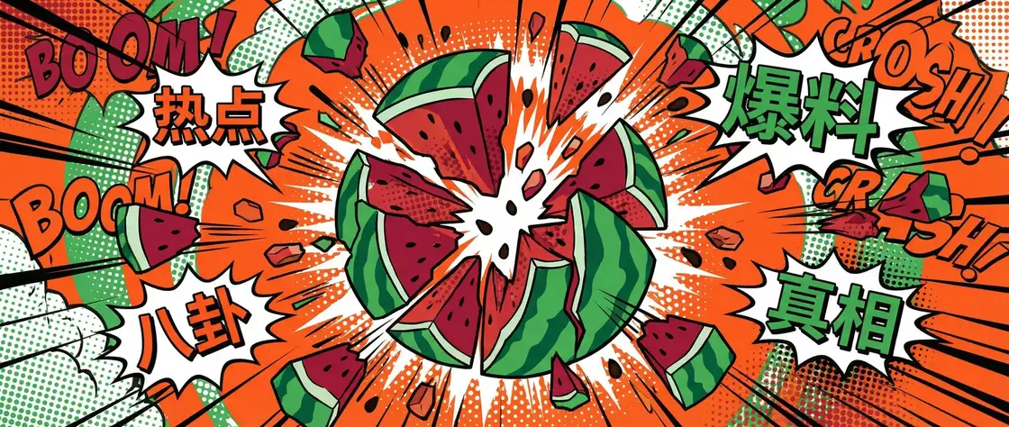 九一吃瓜 今日头瓜爆炸漫画横幅